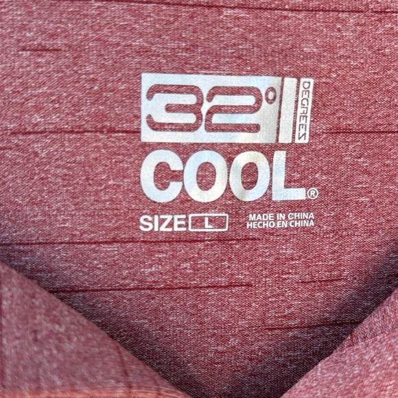 32 Degrees Men's Maroon Polo Shirt - Picture 2 of 3